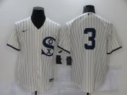 Wholesale Cheap Men's Chicago White Sox #3 Harold Baines 2021 Cream Field of Dreams Cool Base Stitched Nike Jersey