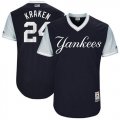 Wholesale Cheap Yankees #24 Gary Sanchez Navy 