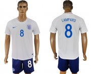 Wholesale Cheap England #8 Lampard Home Soccer Country Jersey