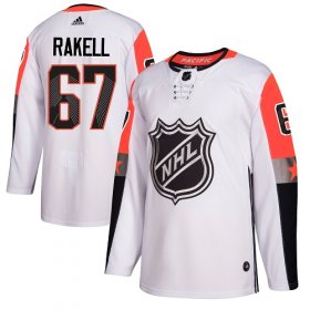 Wholesale Cheap Adidas Ducks #67 Rickard Rakell White 2018 All-Star Pacific Division Authentic Youth Stitched NHL Jersey