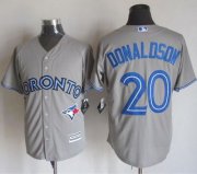 Wholesale Cheap Blue Jays #20 Josh Donaldson Grey New Cool Base Stitched MLB Jersey