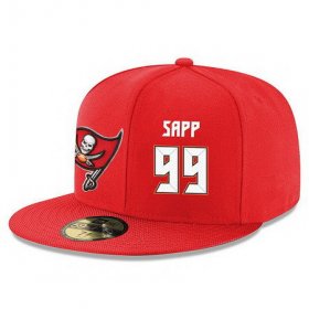 Wholesale Cheap Tampa Bay Buccaneers #99 Warren Sapp Snapback Cap NFL Player Red with White Number Stitched Hat