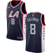 Wholesale Cheap Nike Clippers #8 Danilo Gallinari Navy NBA Swingman City Edition 2018-19 Jersey