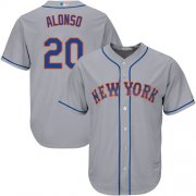 Wholesale Cheap Mets #20 Pete Alonso Grey New Cool Base Stitched MLB Jersey