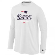 Wholesale Cheap Nike New England Patriots Critical Victory Long Sleeve T-Shirt White