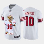 Cheap San Francisco 49ers #10 Jimmy Garoppolo Nike Team Hero 4 Rush Vapor Limited NFL Jersey White
