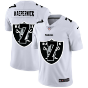 Wholesale Cheap Las Vegas Raiders #7 Colin Kaepernick White Men's Nike Team Logo Dual Overlap Limited NFL Jersey