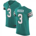 Wholesale Cheap Nike Dolphins #3 Josh Rosen Aqua Green Alternate Men's Stitched NFL Vapor Untouchable Elite Jersey