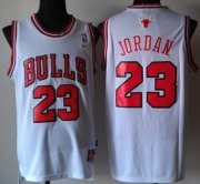Wholesale Cheap Chicago Bulls #23 Michael Jordan Revolution 30 Swingman White Jersey