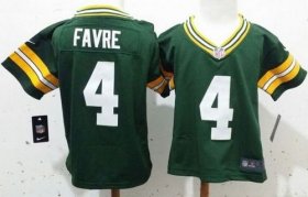 Wholesale Cheap Toddler Nike Packers #4 Brett Favre Green Team Color Stitched NFL Elite Jersey