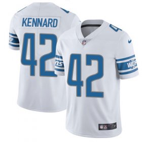 Wholesale Cheap Nike Lions #42 Devon Kennard White Men\'s Stitched NFL Vapor Untouchable Limited Jersey