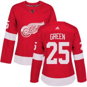 Wholesale Cheap Adidas Red Wings #25 Mike Green Red Home Authentic Women\'s Stitched NHL Jersey