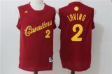 Wholesale Cheap Men's Cleveland Cavaliers #2 Kyrie Irving adidas Burgundy Red 2016 Christmas Day Stitched NBA Swingman Jersey