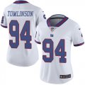 Wholesale Cheap Nike Giants #94 Dalvin Tomlinson White Women's Stitched NFL Limited Rush Jersey