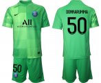 Wholesale Cheap Men 2021-2022 ClubParis Saint-Germaingreen goalkeeper 50 Soccer Jersey