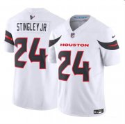 Cheap Men's Houston Texans #24 Derek Stingley Jr. White 2024 Vapor F.U.S.E. Limited Football Stitched Jersey