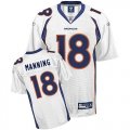 Wholesale Cheap Broncos #18 Peyton Manning White Stitched NFL Jersey