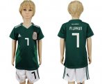 Wholesale Cheap Mexico #7 M.Layun Home Kid Soccer Country Jersey