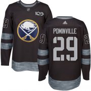 Wholesale Cheap Adidas Sabres #29 Jason Pominville Black 1917-2017 100th Anniversary Stitched NHL Jersey
