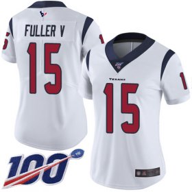 Wholesale Cheap Nike Texans #15 Will Fuller V White Women\'s Stitched NFL 100th Season Vapor Limited Jersey