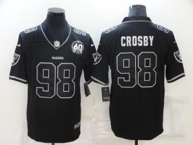 Wholesale Cheap Men\'s Las Vegas Raiders #98 Maxx Crosby Black Shadow 2021 Vapor Untouchable Stitched Nike Limited Jersey