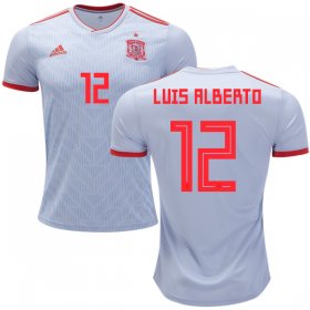 Wholesale Cheap Spain #12 Luis Alberto Away Soccer Country Jersey