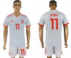 Wholesale Cheap Spain #11 Vitolo Away Soccer Country Jersey