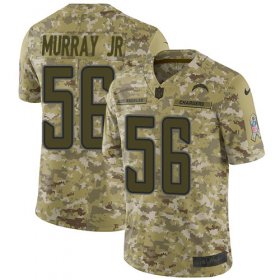 Wholesale Cheap Nike Chargers #56 Kenneth Murray Jr Camo Men\'s Stitched NFL Limited 2018 Salute To Service Jersey