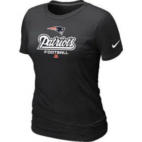 Wholesale Cheap Women\'s Nike New England Patriots Critical Victory NFL T-Shirt Black