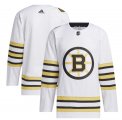 Cheap Men's Boston Bruins Blank White 100th Anniversary Primegreen Stitched Jersey