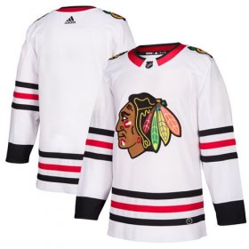 Wholesale Cheap Adidas Blackhawks Blank White Road Authentic Stitched NHL Jersey