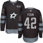Cheap Adidas Stars #42 Taylor Fedun Black 1917-2017 100th Anniversary Stitched NHL Jersey