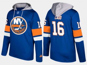Wholesale Cheap Islanders #16 Andrew Ladd Blue Name And Number Hoodie