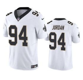 Wholesale Cheap Men\'s New Orleans Saints #94 Cameron Jordan White 2023 F.U.S.E. Vapor Untouchable Limited Stitched Jersey