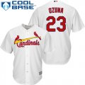 Wholesale Cheap Cardinals #23 Marcell Ozuna White Cool Base Stitched Youth MLB Jersey