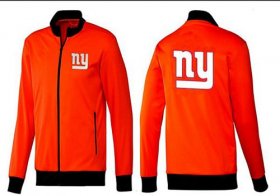 Wholesale Cheap NFL New York Giants Team Logo Jacket Orange