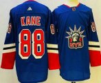Cheap Men's New York Rangers #88 Patrick Kane Blue 2022 Reverse Retro Authentic Jersey