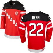 Wholesale Cheap Olympic CA. #22 Jamie Benn Red 100th Anniversary Stitched NHL Jersey