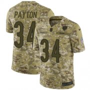 Wholesale Cheap Nike Bears #34 Walter Payton Camo Men's Stitched NFL Limited 2018 Salute To Service Jersey