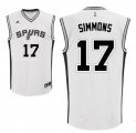 Wholesale Cheap Men's San Antonio Spurs #17 Jonathon Simmons White Stitched NBA Adidas Revolution 30 Swingman Jersey