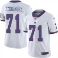 Wholesale Cheap Nike Giants #71 Will Hernandez White Men's Stitched NFL Limited Rush Jersey