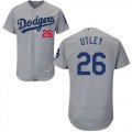Wholesale Cheap Dodgers #26 Chase Utley Grey Flexbase Authentic Collection Stitched MLB Jersey