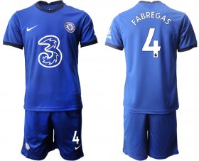 Wholesale Cheap Men 2020-2021 club Chelsea home 4 blue Soccer Jerseys