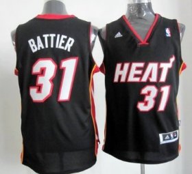 Wholesale Cheap Miami Heat #31 Shane Battier Revolution 30 Swingman Black Jersey