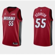 Wholesale Cheap Men's Miami Heat #55 Duncan Robinson Red Stitched NBA Jersey