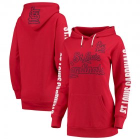 Wholesale Cheap St. Louis Cardinals G-III 4Her by Carl Banks Women\'s Extra Innings Pullover Hoodie Red