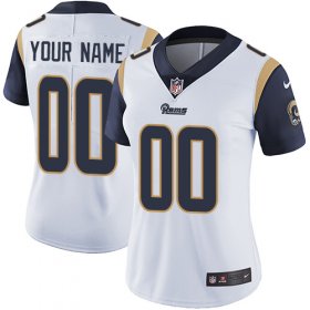 Wholesale Cheap Nike Los Angeles Rams Customized White Stitched Vapor Untouchable Limited Women\'s NFL Jersey