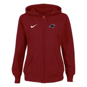 Wholesale Cheap Nike Carolina Panthers Ladies Tailgater Full Zip Hoodie Red