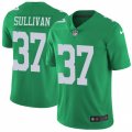 Wholesale Cheap Nike Eagles #37 Tre Sullivan Green Men's Stitched NFL Limited Rush Jersey