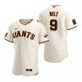 Wholesale Cheap Men's San Francisco Giants #9 Brandon Belt 2020 Baseball Cream Jersey